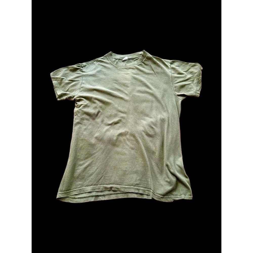 Vintage 80's Campbellsville Apparel Co. Combed Cotton Men's T-shirt Medium Olive